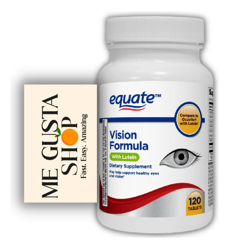 Equate Vision Formula Con Tabletas De Luteina Suplemento Die