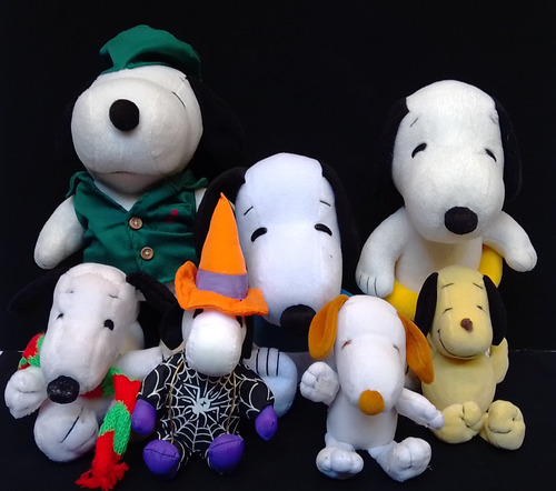 Snoopy Vintage Lote Figuras Peluches Charlie Brown 