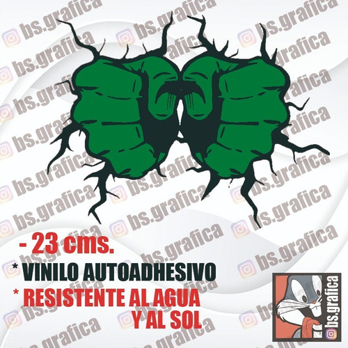 Sticker Puños Hulk