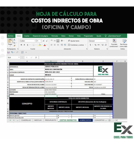 Excel Con 1,000 Matrices De Precios Unitarios De Obra Civil (Usado)