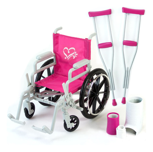 Sophia, Set De Silla De Ruedas Para Muñeca, 18 Pulgadas