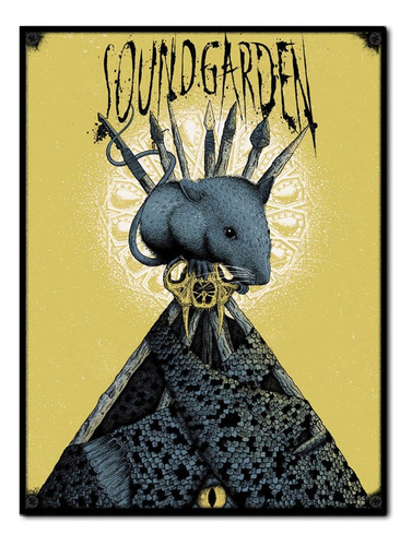 #1238 - Cuadro Decorativo Vintage Soundgarden Rock Poster  