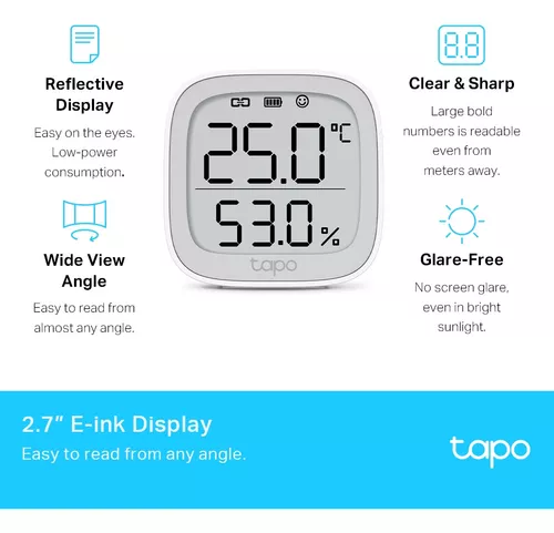 Sensor Smart De Temperatura Y Humedad Tp-link Tapo T315