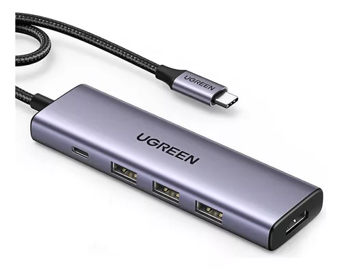 Adaptador de USB-C a HDMI con suministro de potencia y puerto USB