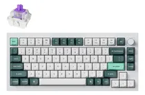 Comprar Teclado Mecanico Keychron Q1 He (q1hp1) 75% , 81 Keys , Full Ensamble , Rgb , Hotswap , Bluetooth \u002F 2.4ghz \u002F Cableado , Switches Magneticos Nebula Doble Rail , Ingles Us , Color White Shell