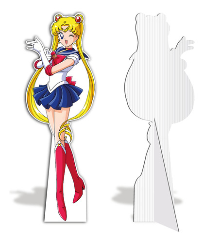 Figura Sailor Moon Usagi Base Solida Tamaño Real Coroplast Modelo 1