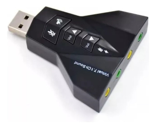 Tarjeta Sonido Usb Sistema Dual 7.1 Doble Audio Microfono Hd