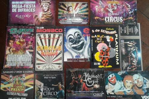 Tarjeta D Boliche Tematica,antifaz,angel,labios,circo,animal
