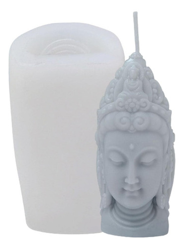 Molde Silicona Rostro De Buda Para Velas Resina Cemento