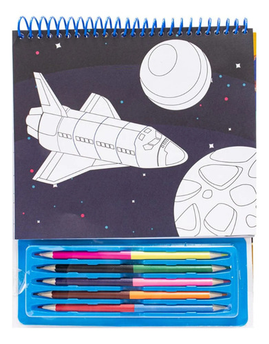 Livro Vamos Colorir! Espaço de Brijbasi Art Press Ltd Capa Dura Edição 1 em Português 2024 Editora Brasileitura
