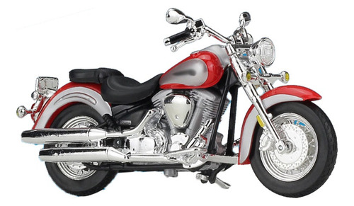 1:18 Motorcycle Model For Yamaha Road Star Red [u]