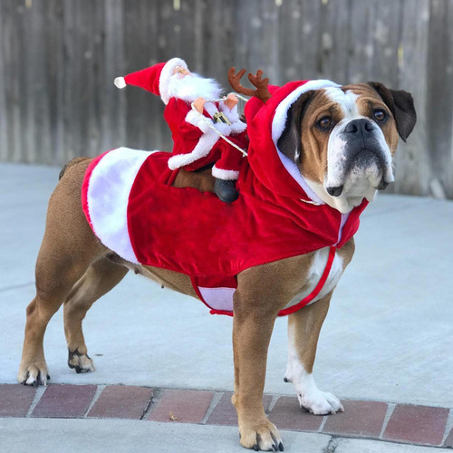 Traje De Reno De Navidad Para Mascotas Abrigo De Perro De