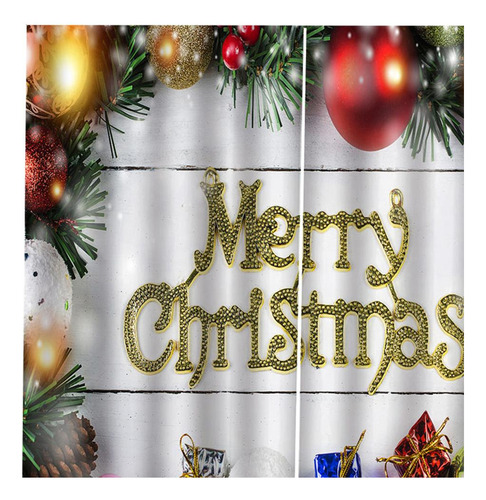 55x40 '' Cortinas De Navidad 2 Paneles De Cortinas De