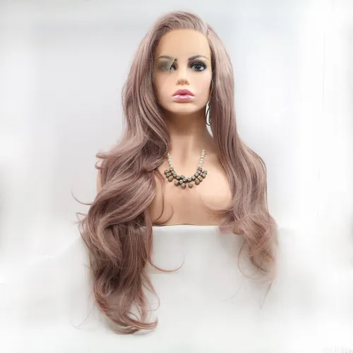 Peluca Natural Pelo Largo Rizado Para Mujer Dama Fibra