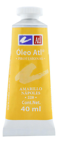 Oleo Atl T-14 Tubo De 40 Ml Color A Escoger Pintura Color 228 Amarillo Napoles