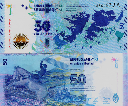 Argentina - 50 Pesos - Año 2015
