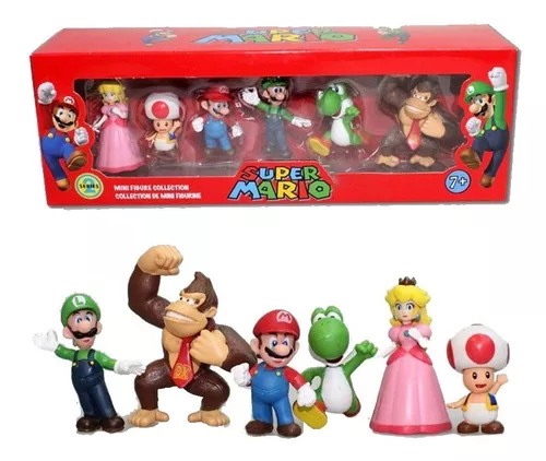 Figuras De Mario Bros Y Sus Amigos, 6 Piezas