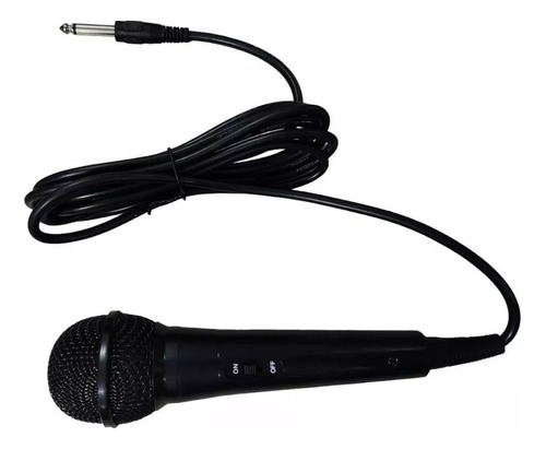 Microfono Dinamico Unidireccional Adaptador Cable Plug 6.3mm