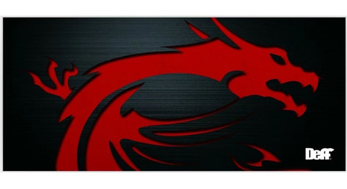 Mouse Pad Gamer 90x40cm Mousepad Xl Dragon Rojo Msi M64 Pg