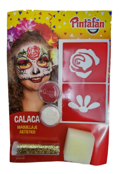 Kit De Maquillaje Artístico Pintafan Stencil X4grs Halloween