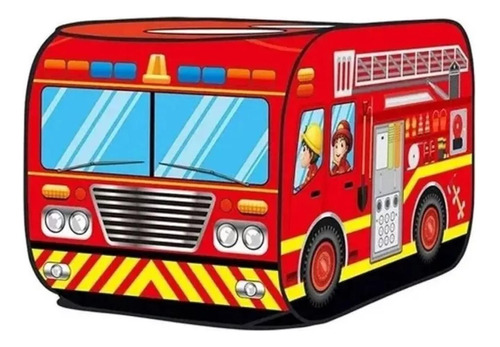 Carpa Armable Centro Juegos Camión Bomberos Infantil