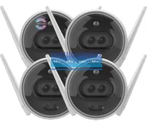 Comprar Kit X4 Camara Seguridad Wifi 2mp Color Ezviz +4 Memorias 64g
