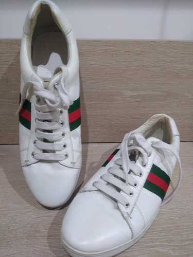 Zapatillas Gucci Blancas Cuero