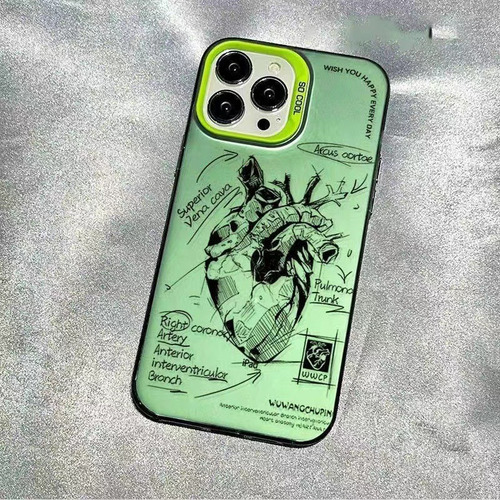. Funda Para iPhone Case De Uso Rudo Con Diseño De Corazón N