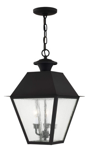 Mansfield Linterna Colgante Para Exterior Luz Color Negro