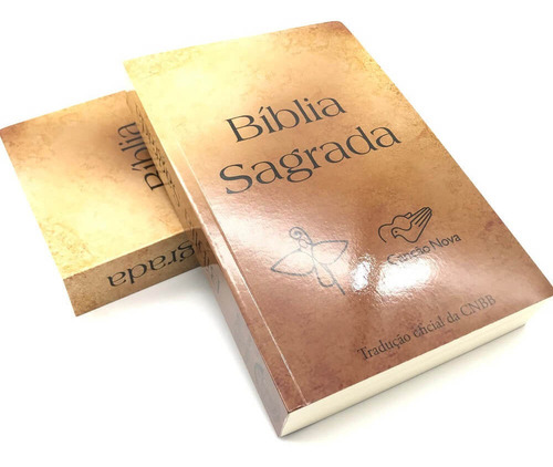 Bíblia Sagrada Catolica Cnbb Média Encadernada Simples