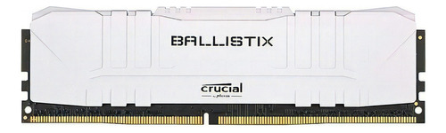 Memoria RAM Ballistix gamer color blanco 8GB 1 Crucial BL8G26C16U4W