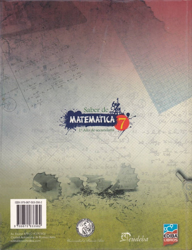 Matematica 7 / 1 - Saber De  - Varios Autores