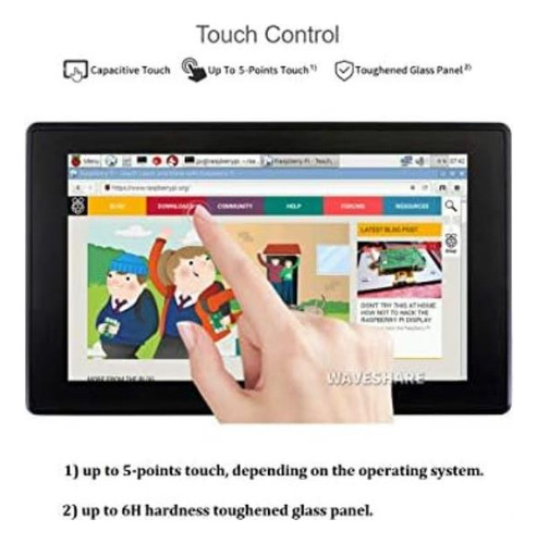 Waveshare 7 Pulgadas Hdmi Lcd (h) (con Estuche) 1024x600 Par