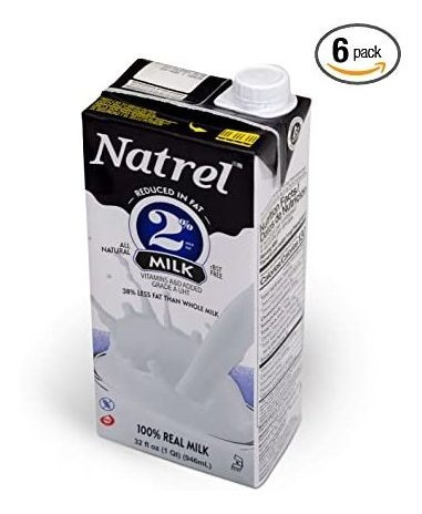 Natrel | 2% De Leche | 32 Onza | Pack De 6 | Leche De Estant