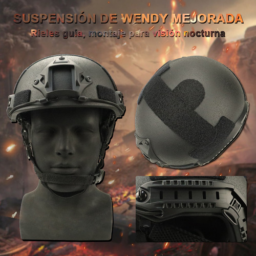 Casco Antibalas Policial Kevlar, Blindaje Corporal, Militar