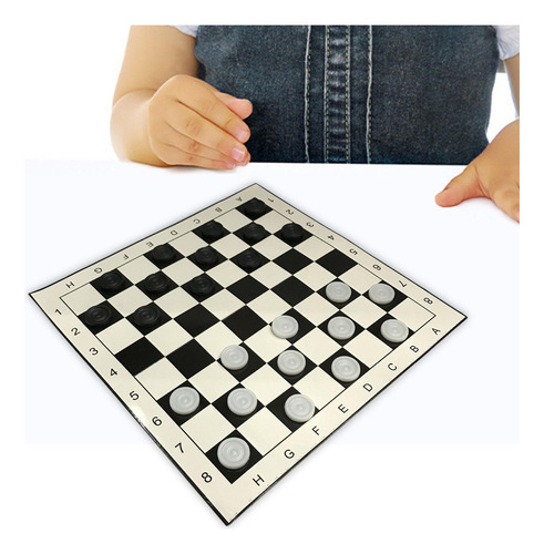 // Tablero De Damas Para Niños Tablero De Ajedrez Plegable