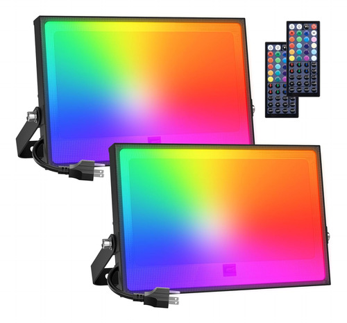 Luces Led Rgb 50w Regulables Con Control Remoto Ip66