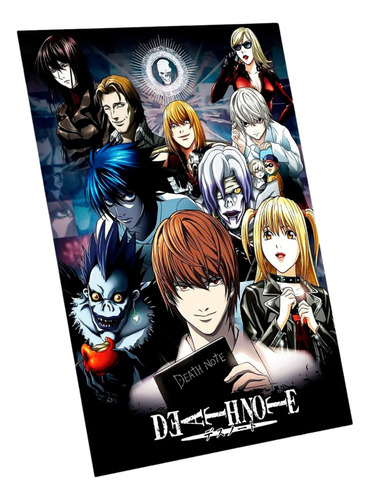 Poster Mural Hd  Full Color - Death Note - Personajes