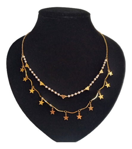 En Oferta Collar Choker Estrella Acero Quirúrgico