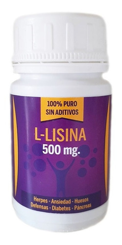 Aminoácido Lisina 500mg Capsulas