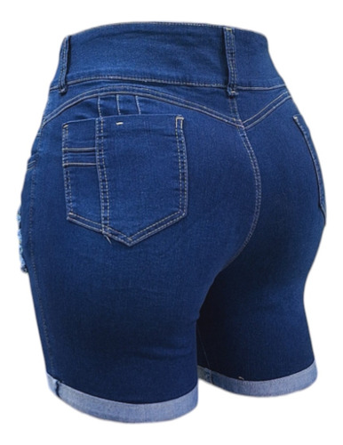 Short Mujer Mezclilla Bermuda Talla Extra Jeans Coral