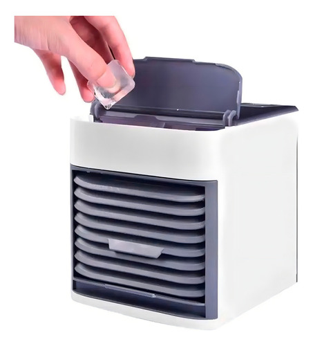 Ar Condicionado Portátil Mini Usb Luz Led Ideal Refrescar O