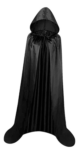Capa Con Capucha Y Cuello Capa De Halloween Para L Negro