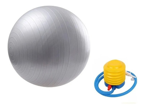 Oferta! Pelota Balon 75 Cm Pilates Yoga + Inflador Pelotas