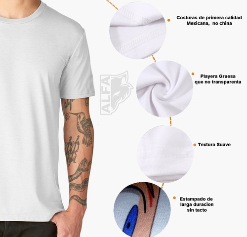 Playeras Para Pareja Alfa Nuevas Blancas Diseños Dibujos | Envío gratis