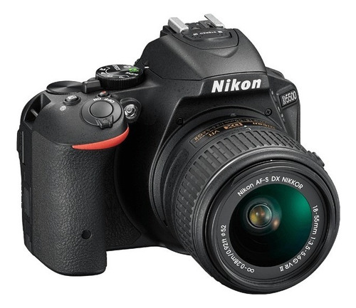 Cámara Nikon® D5500 Dsrl Lente 18-55 Mm Pantalla Touch Color Negro