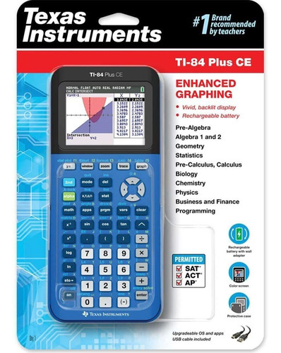 Calculadora gráfica Texas Instruments TI84PLSCEBLUBRY 