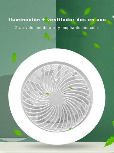 Ventilador Techo Con Lámpara Led 2en1 Con Control 85v 3tonos