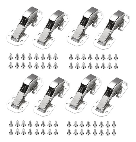 Paquete De 8 Bisagras De Cierre Suave Con Revestimiento Comp