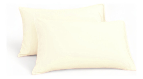 Funda Almohada Blanca Pack X2 Beige